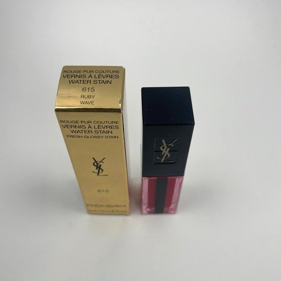 YSL WATER STAIN LIP STAIN 615 RUBY WAVE BRAND NEW - Picture 2 of 3